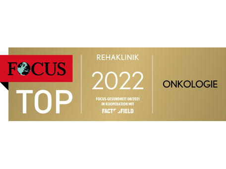 Focus Siegel für Top-Rehaklinik 2022 Onkologie