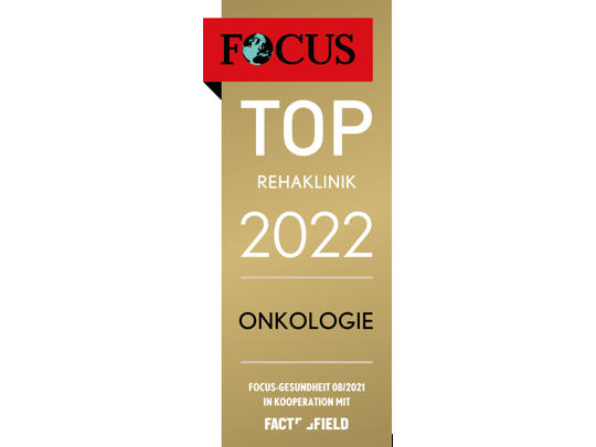 Focus Siegel für Top-Rehaklinik 2022 Onkologie